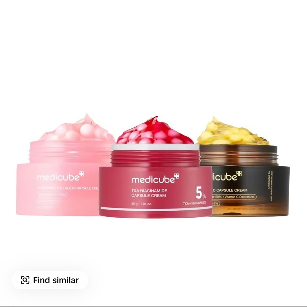Medicube Deep Vita C & TXA Niacinamide Capsule Creams - Pink, Red, Brown Combo - Picture 6 of 6